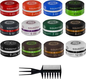 Gold Style Wax Set – Alle Kleuren + Gratis Kam